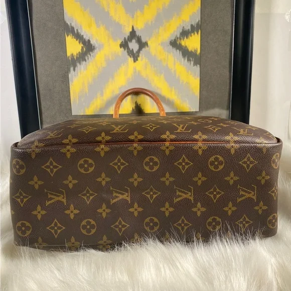 Authentic Louis Vuitton LV Hand Bag Deauville Browns Monogram - Picture 7 of 13